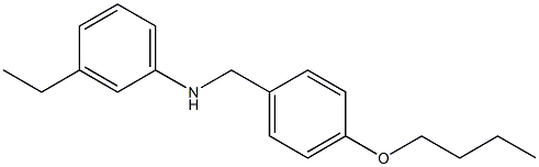 N-[(4-butoxyphenyl)methyl]-3-ethylaniline Struktur