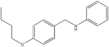 N-[(4-butoxyphenyl)methyl]aniline Struktur