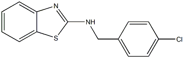 N-[(4-chlorophenyl)methyl]-1,3-benzothiazol-2-amine Struktur