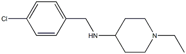 N-[(4-chlorophenyl)methyl]-1-ethylpiperidin-4-amine Struktur