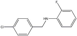 N-[(4-chlorophenyl)methyl]-2-fluoroaniline Struktur