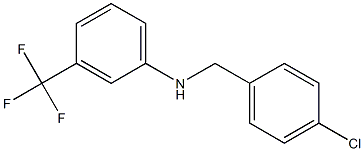 N-[(4-chlorophenyl)methyl]-3-(trifluoromethyl)aniline Struktur