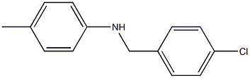 N-[(4-chlorophenyl)methyl]-4-methylaniline Struktur