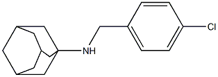 N-[(4-chlorophenyl)methyl]adamantan-1-amine Struktur