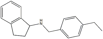 N-[(4-ethylphenyl)methyl]-2,3-dihydro-1H-inden-1-amine Struktur