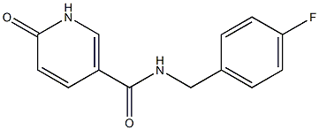 N-[(4-fluorophenyl)methyl]-6-oxo-1,6-dihydropyridine-3-carboxamide Struktur