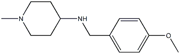 N-[(4-methoxyphenyl)methyl]-1-methylpiperidin-4-amine Struktur