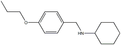 N-[(4-propoxyphenyl)methyl]cyclohexanamine Struktur