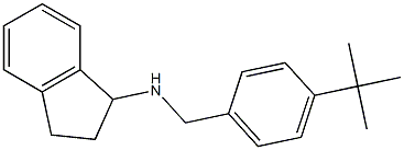 N-[(4-tert-butylphenyl)methyl]-2,3-dihydro-1H-inden-1-amine Struktur