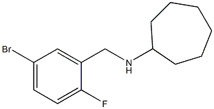 N-[(5-bromo-2-fluorophenyl)methyl]cycloheptanamine Struktur