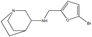 N-[(5-bromofuran-2-yl)methyl]-1-azabicyclo[2.2.2]octan-3-amine Struktur