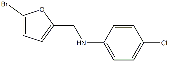 N-[(5-bromofuran-2-yl)methyl]-4-chloroaniline Struktur