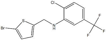 N-[(5-bromothiophen-2-yl)methyl]-2-chloro-5-(trifluoromethyl)aniline Struktur