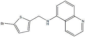 N-[(5-bromothiophen-2-yl)methyl]quinolin-5-amine Struktur