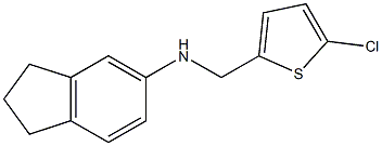 N-[(5-chlorothiophen-2-yl)methyl]-2,3-dihydro-1H-inden-5-amine Struktur