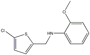 N-[(5-chlorothiophen-2-yl)methyl]-2-methoxyaniline Struktur