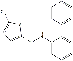 N-[(5-chlorothiophen-2-yl)methyl]-2-phenylaniline Struktur