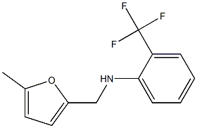 N-[(5-methylfuran-2-yl)methyl]-2-(trifluoromethyl)aniline Struktur