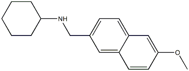 N-[(6-methoxynaphthalen-2-yl)methyl]cyclohexanamine Struktur