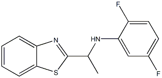 N-[1-(1,3-benzothiazol-2-yl)ethyl]-2,5-difluoroaniline Struktur