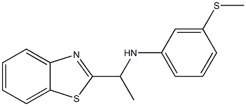 N-[1-(1,3-benzothiazol-2-yl)ethyl]-3-(methylsulfanyl)aniline Struktur