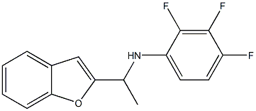 N-[1-(1-benzofuran-2-yl)ethyl]-2,3,4-trifluoroaniline Struktur