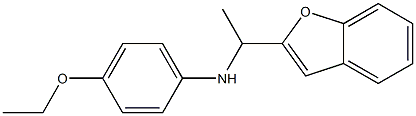 N-[1-(1-benzofuran-2-yl)ethyl]-4-ethoxyaniline Struktur