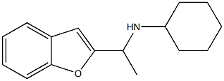 N-[1-(1-benzofuran-2-yl)ethyl]cyclohexanamine Struktur