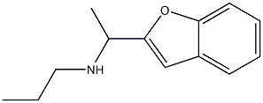 N-[1-(1-benzofuran-2-yl)ethyl]-N-propylamine Struktur