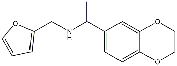 N-[1-(2,3-dihydro-1,4-benzodioxin-6-yl)ethyl]-N-(2-furylmethyl)amine Struktur