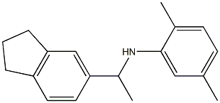 N-[1-(2,3-dihydro-1H-inden-5-yl)ethyl]-2,5-dimethylaniline Struktur