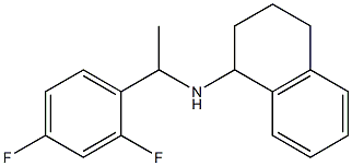 N-[1-(2,4-difluorophenyl)ethyl]-1,2,3,4-tetrahydronaphthalen-1-amine Struktur