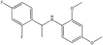 N-[1-(2,4-difluorophenyl)ethyl]-2,4-dimethoxyaniline Struktur