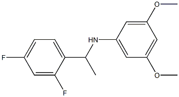 N-[1-(2,4-difluorophenyl)ethyl]-3,5-dimethoxyaniline Struktur