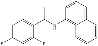 N-[1-(2,4-difluorophenyl)ethyl]naphthalen-1-amine Struktur