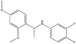 N-[1-(2,4-dimethoxyphenyl)ethyl]-3,4-difluoroaniline Struktur