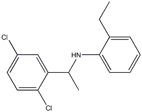 N-[1-(2,5-dichlorophenyl)ethyl]-2-ethylaniline Struktur