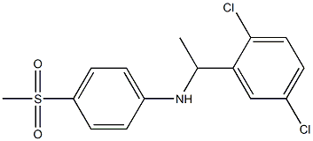 N-[1-(2,5-dichlorophenyl)ethyl]-4-methanesulfonylaniline Struktur