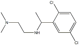 N'-[1-(2,5-dichlorophenyl)ethyl]-N,N-dimethylethane-1,2-diamine Struktur