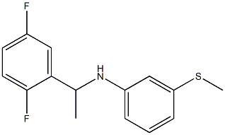 N-[1-(2,5-difluorophenyl)ethyl]-3-(methylsulfanyl)aniline Struktur