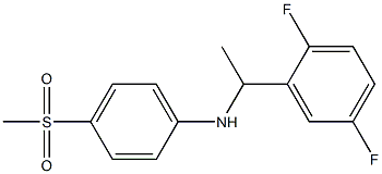 N-[1-(2,5-difluorophenyl)ethyl]-4-methanesulfonylaniline Struktur