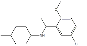 N-[1-(2,5-dimethoxyphenyl)ethyl]-4-methylcyclohexan-1-amine Struktur