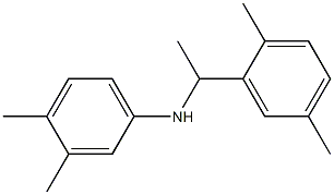 N-[1-(2,5-dimethylphenyl)ethyl]-3,4-dimethylaniline Struktur