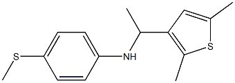 N-[1-(2,5-dimethylthiophen-3-yl)ethyl]-4-(methylsulfanyl)aniline Struktur