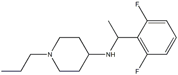 N-[1-(2,6-difluorophenyl)ethyl]-1-propylpiperidin-4-amine Struktur