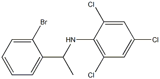 N-[1-(2-bromophenyl)ethyl]-2,4,6-trichloroaniline Struktur