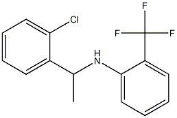 N-[1-(2-chlorophenyl)ethyl]-2-(trifluoromethyl)aniline Struktur