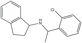 N-[1-(2-chlorophenyl)ethyl]-2,3-dihydro-1H-inden-1-amine Struktur