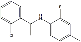 N-[1-(2-chlorophenyl)ethyl]-2-fluoro-4-methylaniline Struktur