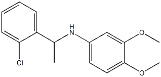 N-[1-(2-chlorophenyl)ethyl]-3,4-dimethoxyaniline Struktur